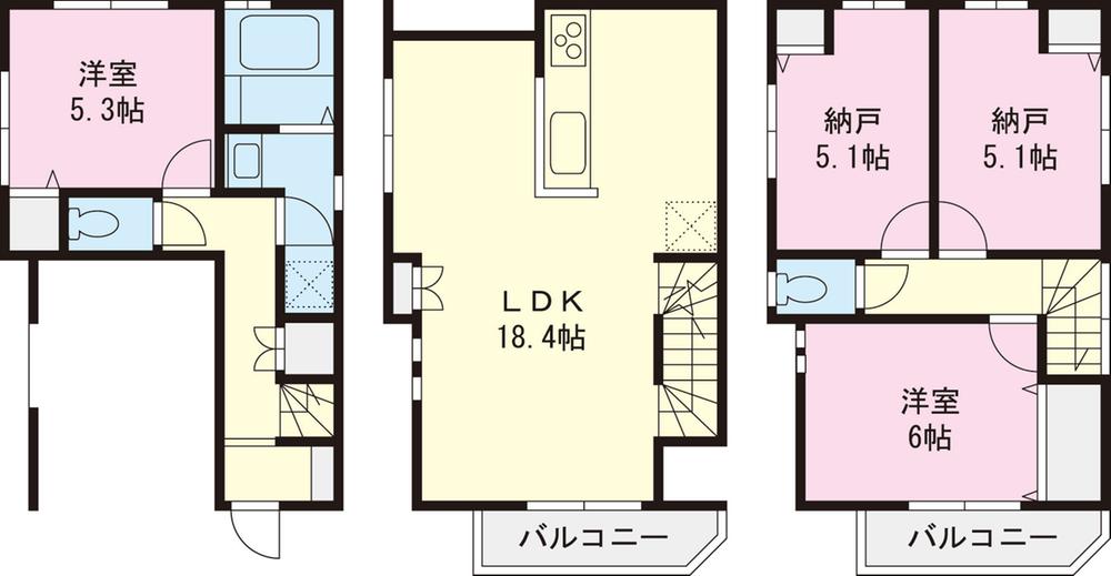 Floor plan. 1 minute walk Yokohama Nishiguchi! House looking for Please leave familiar Yamato Ju販 even CM of FM Yokohama. The real estate exhibition Plaza, Also on display information that can not be advertising. I'd love to, Please visit.