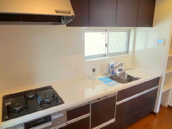 Kitchen. System kitchen with a dishwasher