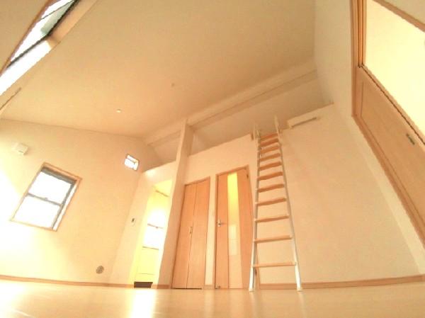 Bright living room of with floor heating