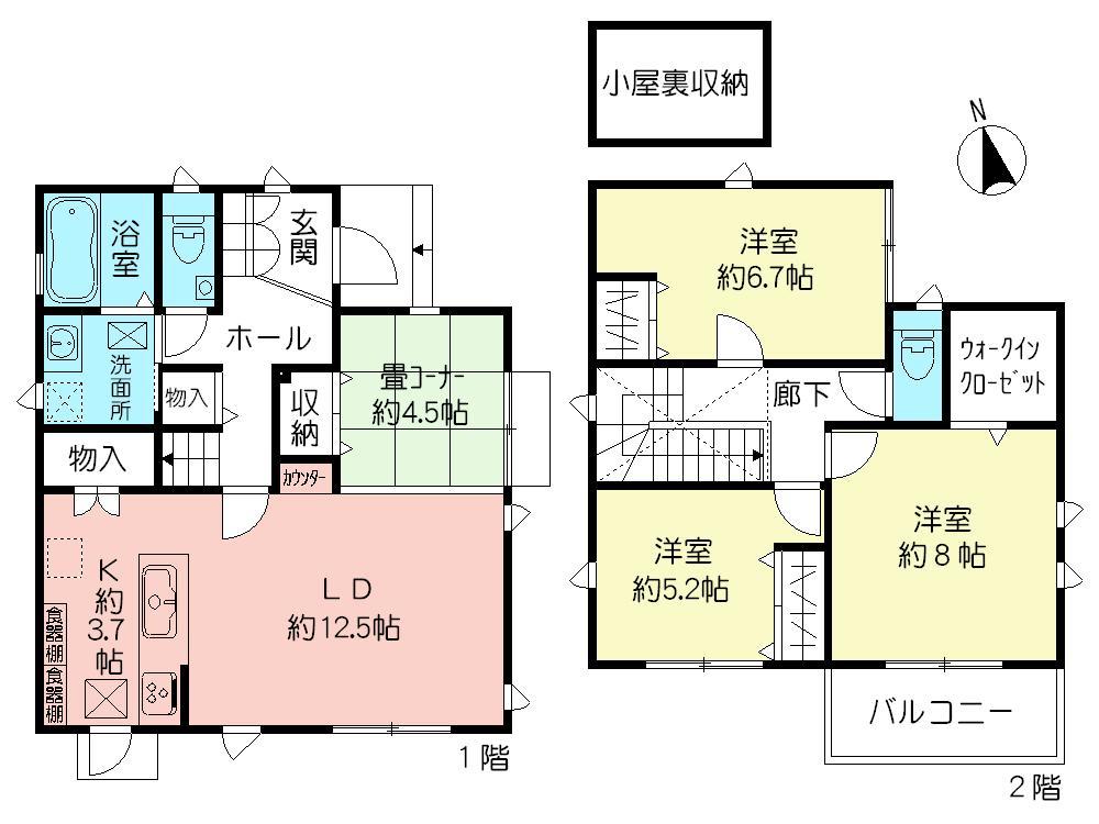 Floor plan. Kaji until the valley Tokyu Store 240m