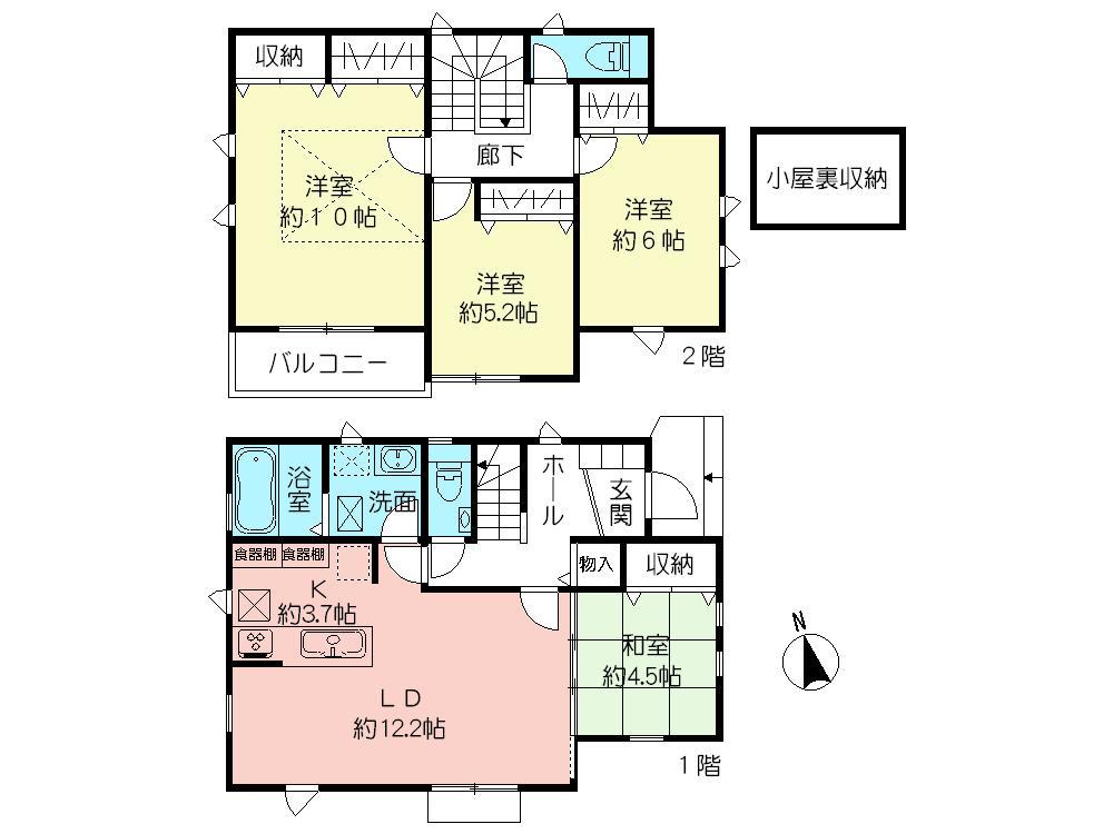 Floor plan. Kaji until the valley Tokyu Store 240m