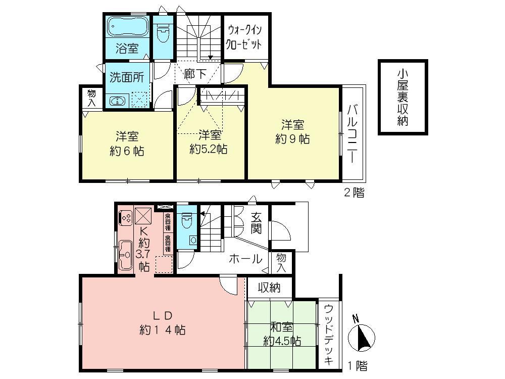 Floor plan. Kaji until the valley Tokyu Store 240m