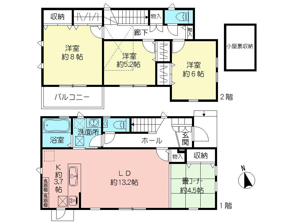 Floor plan. Kaji until the valley Tokyu Store 240m