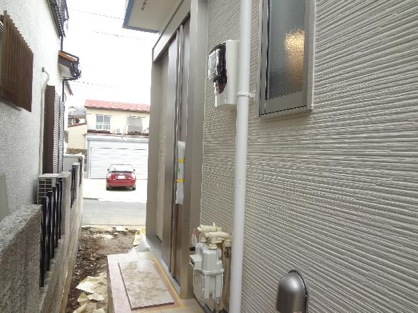 Local appearance photo. Entrance door is a sliding door