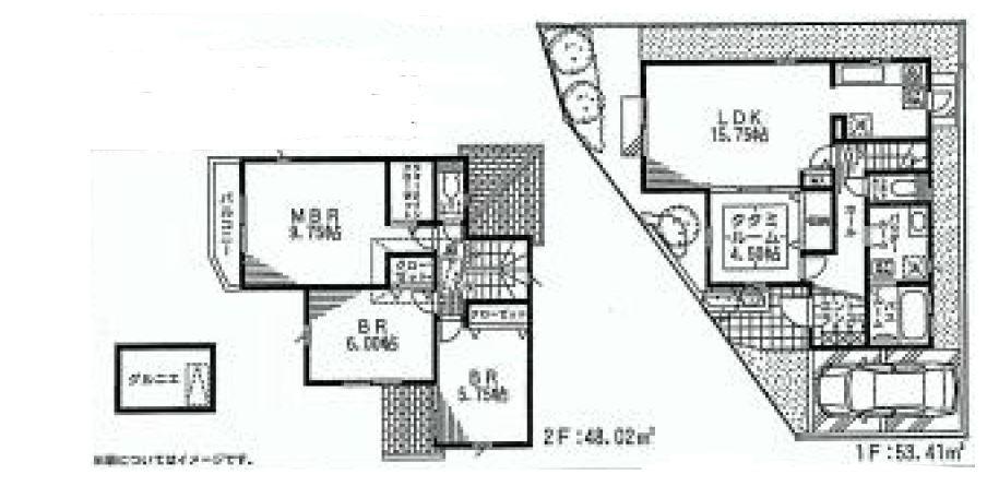 Floor plan. (18 Building), Price 45,800,000 yen, 4LDK, Land area 107.78 sq m , Building area 101.43 sq m