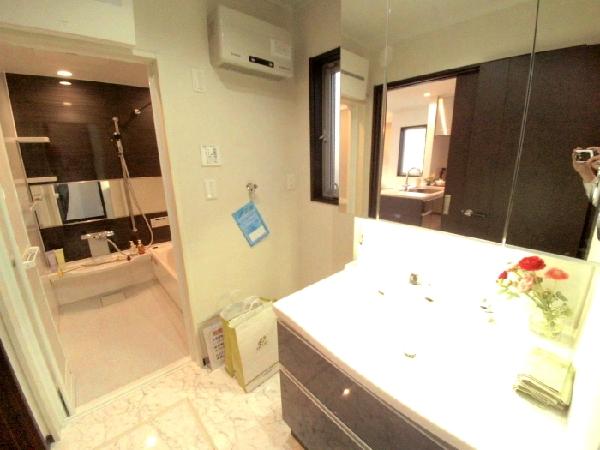 Wash basin, toilet. Shampoo dresser