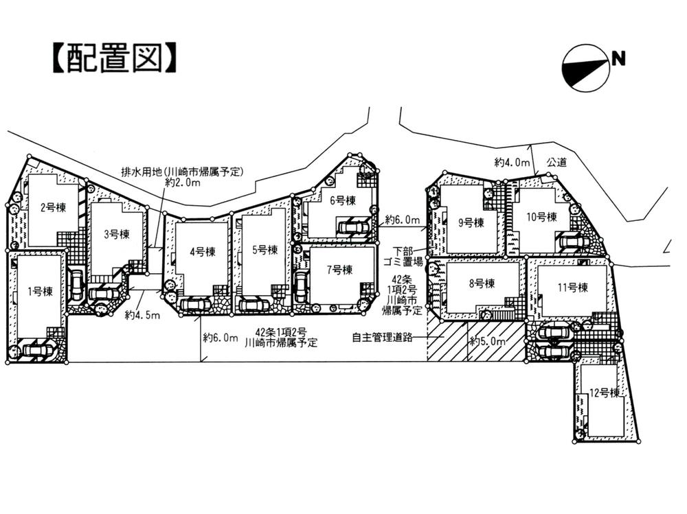 The entire compartment Figure. Tokyu Denentoshi "Kajigatani" Station 3-minute walk of a good location. Located in a quiet residential area.