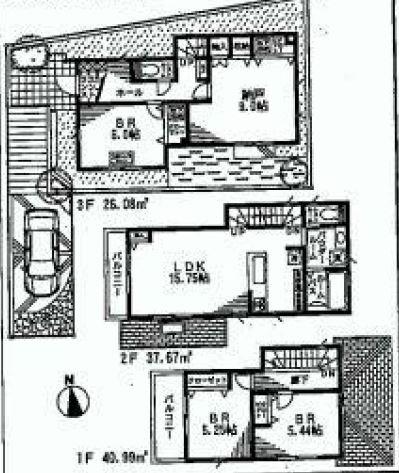 Floor plan. (12 Building), Price 60,800,000 yen, 4LDK, Land area 104.8 sq m , Building area 104.7 sq m