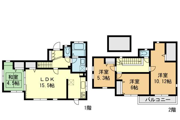 Floor plan. (19 Building), Price 43,800,000 yen, 4LDK, Land area 103.76 sq m , Building area 101.02 sq m