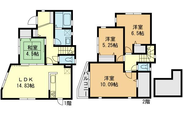 Floor plan. (20 Building), Price 44,800,000 yen, 4LDK, Land area 104.89 sq m , Building area 100.72 sq m