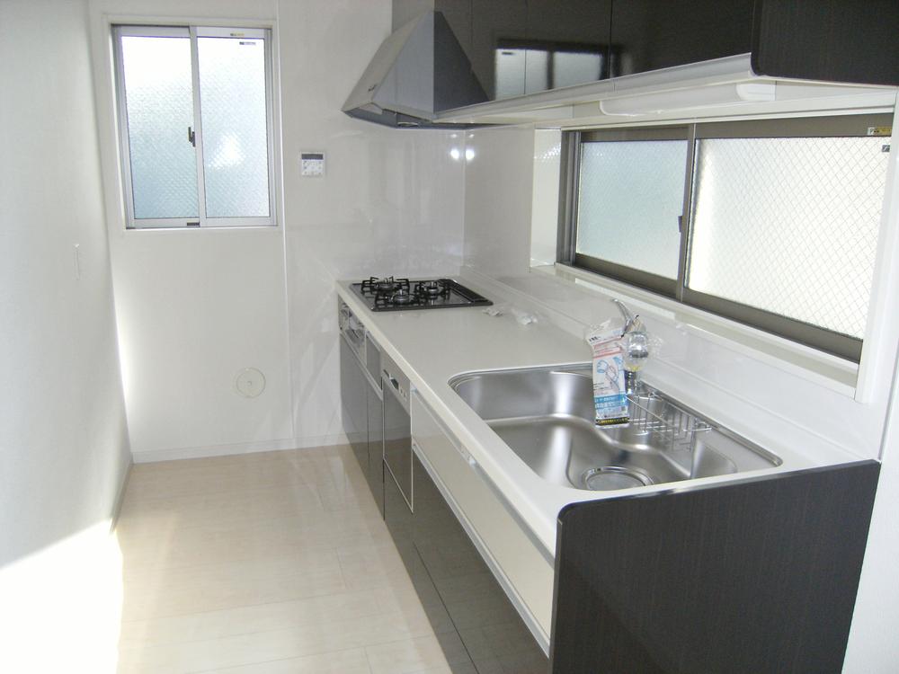 Kitchen. There are also the two sides kitchen space window.