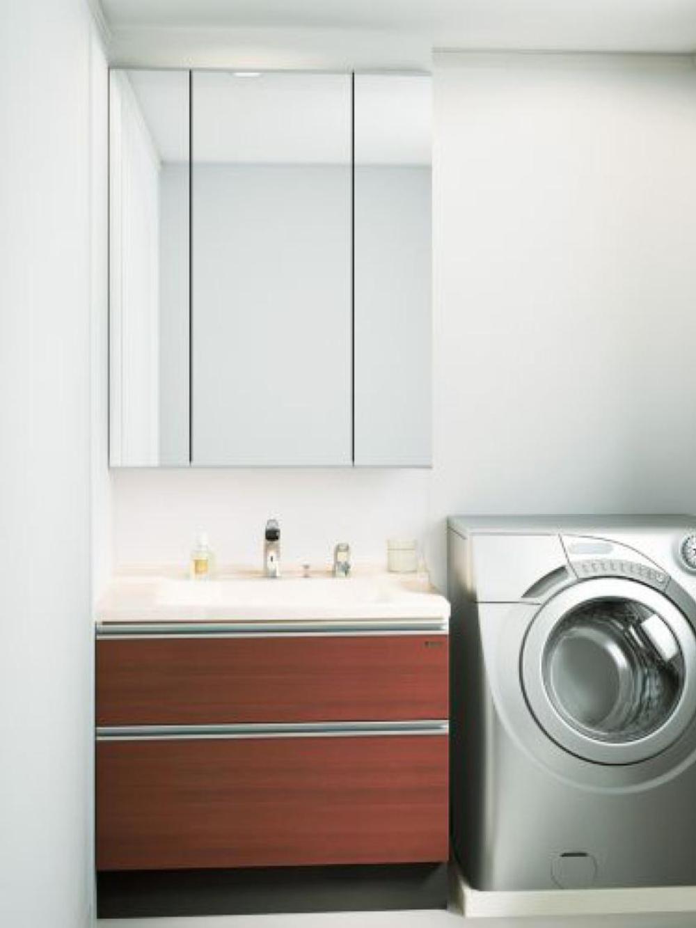 Other. The wash basin, Acrylic is 100% artificial marble. Worry of Takara's says discoloration is so not! And also easy to clean because there is no seam! (Note) The washing machine is not attached.