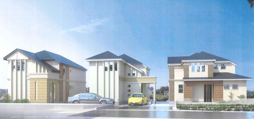 Building plan example (Perth ・ appearance). Building plan example (1 ~ No. 3 locations) Building price 15 million yen, Building area 106.34 ~ 107.13 sq m