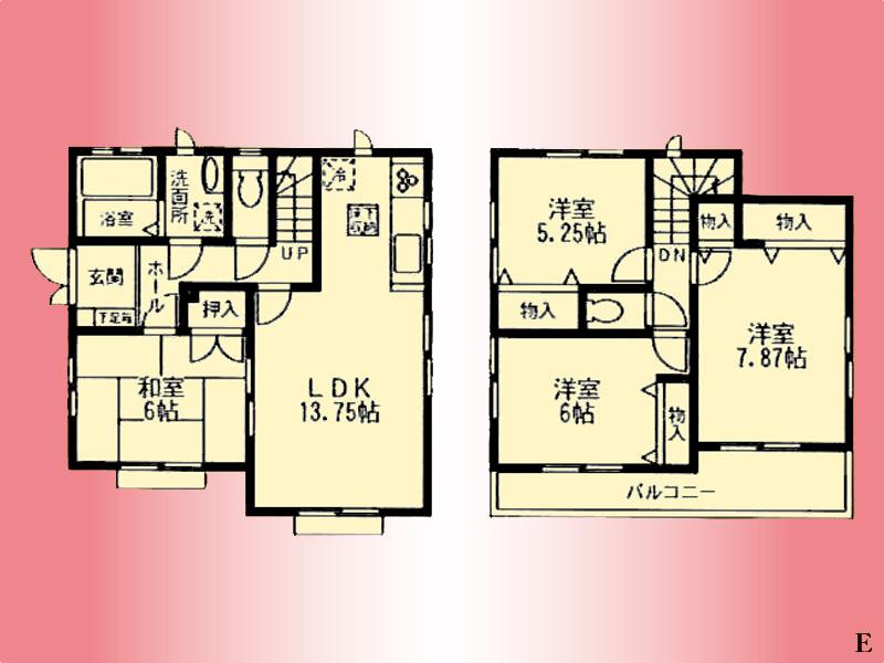 Floor plan. 34,800,000 yen, 4LDK, Land area 125.23 sq m , Building area 92.53 sq m
