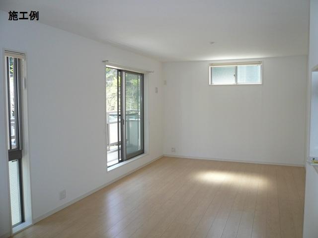 Same specifications photos (living). Example of construction. Both buildings face-to-face kitchen type LDK, Spacious about 17 quires more space! TES floor heating installed in the two faces of the living-dining.