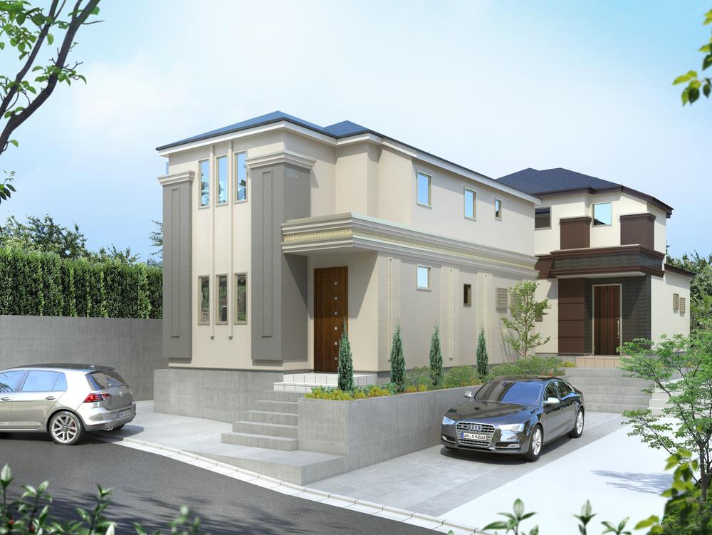 Rendering (appearance). Building 2 image Perth! Simple modern appearance Popular, Use the outer wall ventilation method!