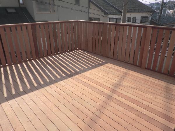 Local appearance photo. Wood deck