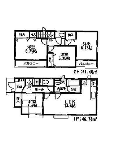 Floor plan. 31,800,000 yen, 4LDK, Land area 125.2 sq m , Building area 88.18 sq m floor plan
