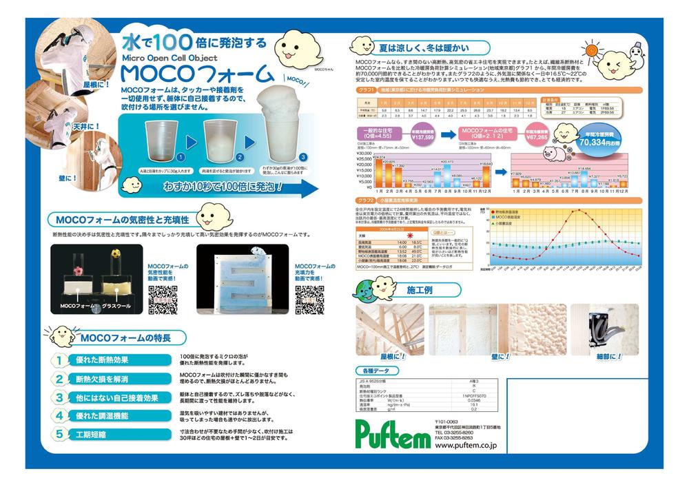 Construction ・ Construction method ・ specification. Excellent thermal insulation properties ・ Eliminate the insulation defects ・ Self-adhesive effect like no other ・ Is an excellent humidity control function is characterized!