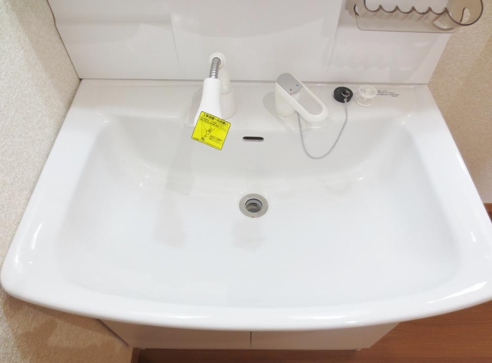 Wash basin, toilet. Shower Dresser