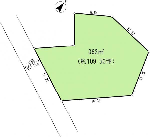 Compartment figure. Land price 20 million yen, Land area 362 sq m