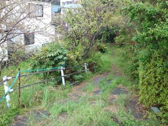 Local land photo. Prefectural road entrance slope
