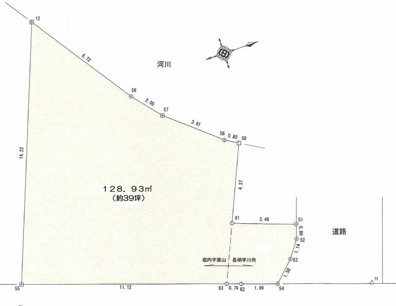 Compartment figure. Land price 25,800,000 yen, Land area 128.93 sq m