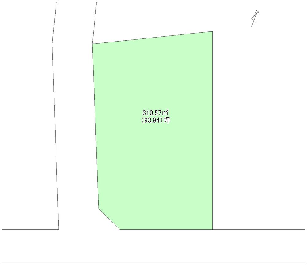 Compartment figure. Land price 73 million yen, Land area 310.57 sq m