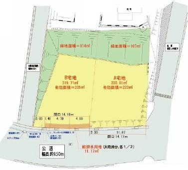 Compartment figure. Land price 25,400,000 yen, Land area 330.81 sq m