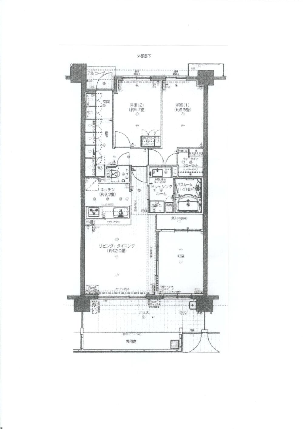 Floor plan. 3LDK, Price 20.8 million yen, Occupied area 77.81 sq m