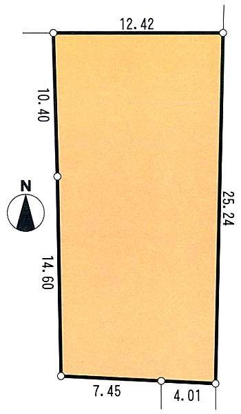 Compartment figure. Land price 28.8 million yen, Land area 287.64 sq m sectioning view
