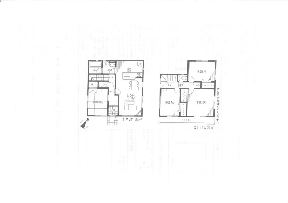 Floor plan. 31,800,000 yen, 4LDK, Land area 117.25 sq m , Building area 97.2 sq m