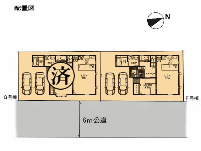 The entire compartment Figure. Front road is possible two loose 6m public roads and car space parallel ☆