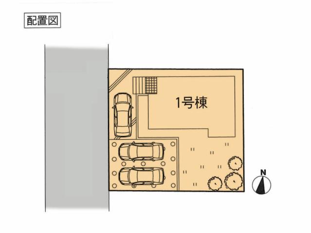Compartment figure. 39,800,000 yen, 4LDK, Land area 173.11 sq m , Building area 95.58 sq m car space 3 units can be! Gardening, etc. You can enjoy in the south side of the garden
