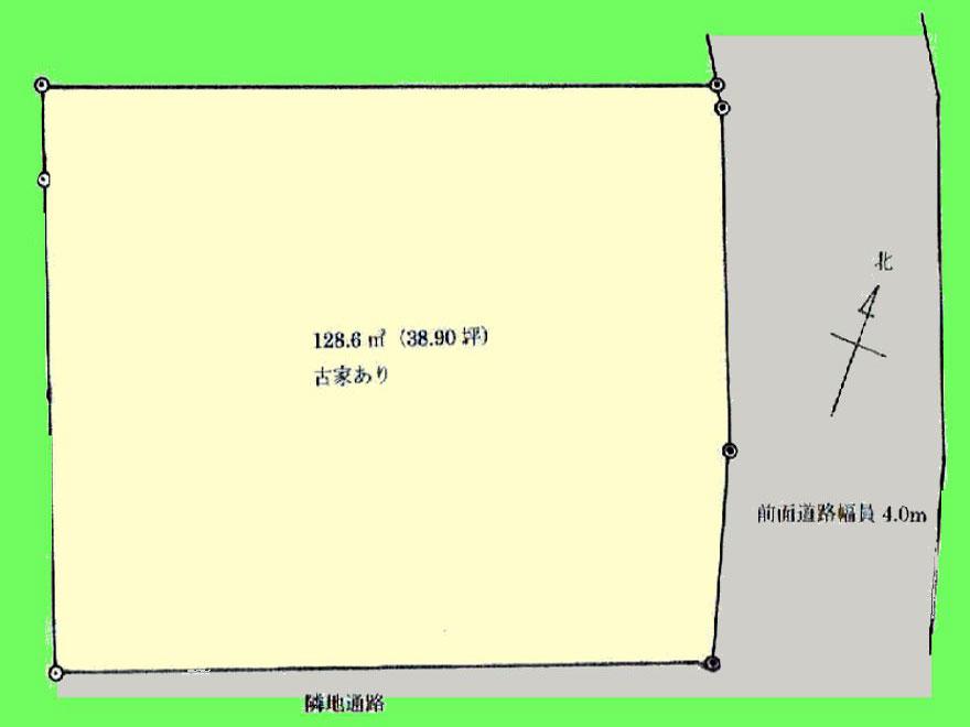 Compartment figure. Land price 21,800,000 yen, Land area 128.6 sq m sunny ~