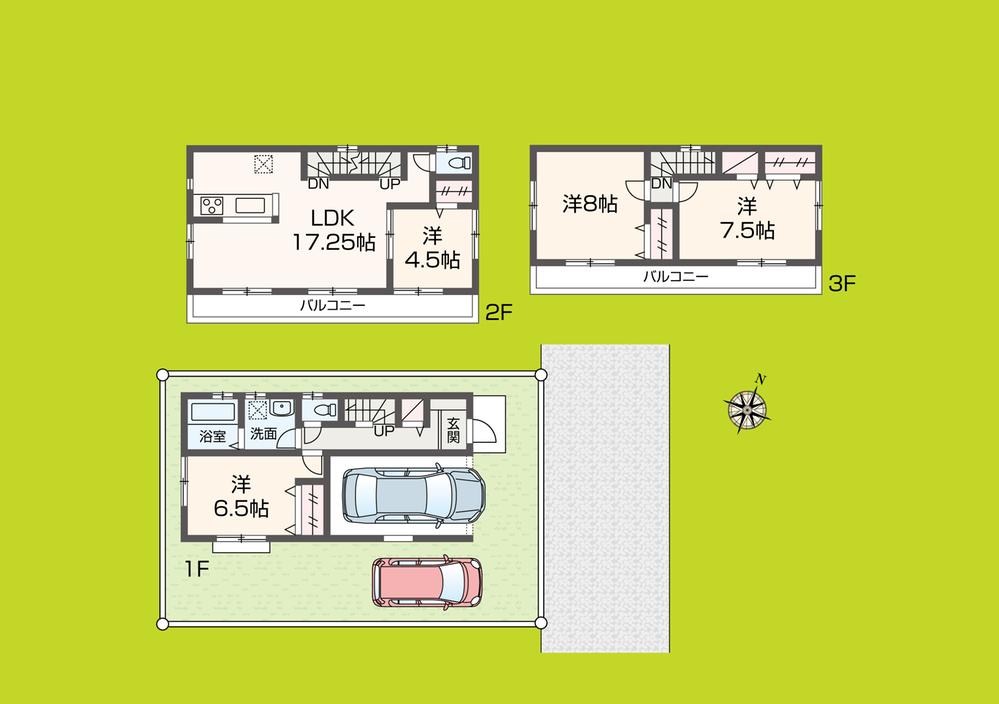 Floor plan. 28.8 million yen, 4LDK, Land area 82.67 sq m , Building area 115.92 sq m floor plan