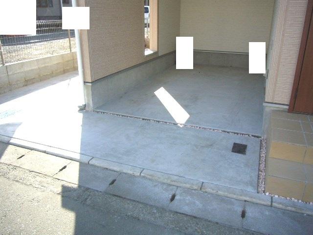 Parking lot. Two car space Parallel parking