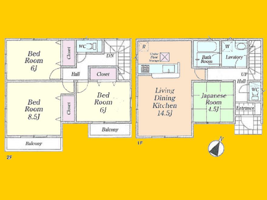 Floor plan. (1 Building), Price 30 million yen, 4LDK, Land area 230.42 sq m , Building area 108.15 sq m