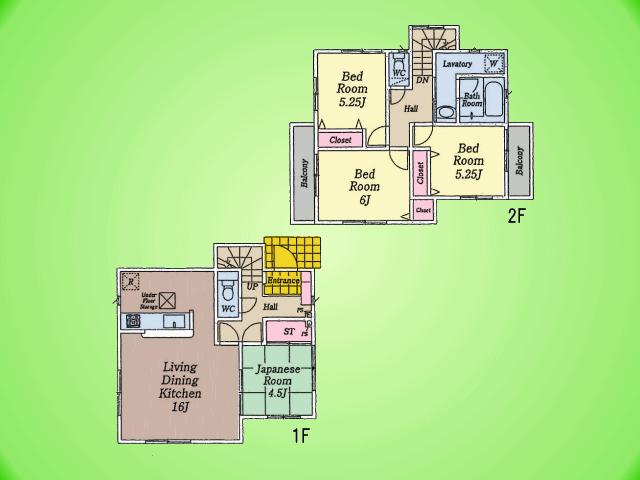 Floor plan. ☆ Enjoy Hashimoto life in which the peripheral is substantial ☆