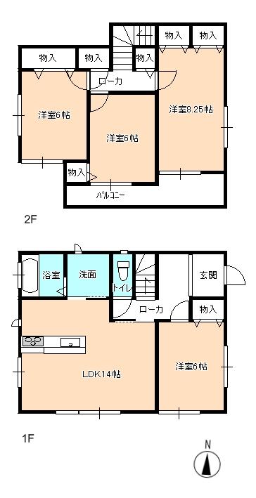 Floor plan. (1), Price 26,800,000 yen, 4LDK, Land area 150.04 sq m , Building area 95.63 sq m