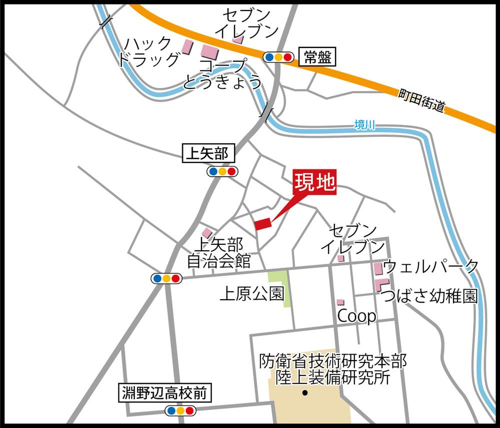 Local guide map. "Local guide map"