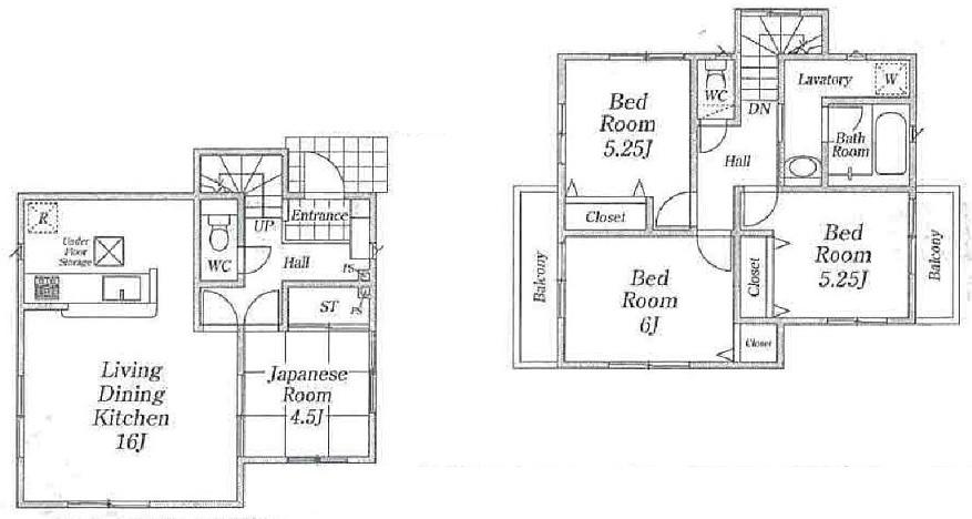 Floor plan. (5 Building), Price 27.5 million yen, 4LDK, Land area 125 sq m , Building area 104.1 sq m