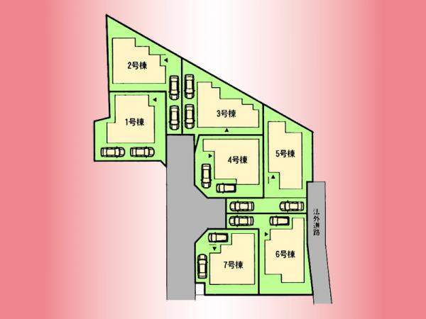 Compartment figure. 19,800,000 yen, 4LDK, Land area 121.41 sq m , Building area 95.23 sq m