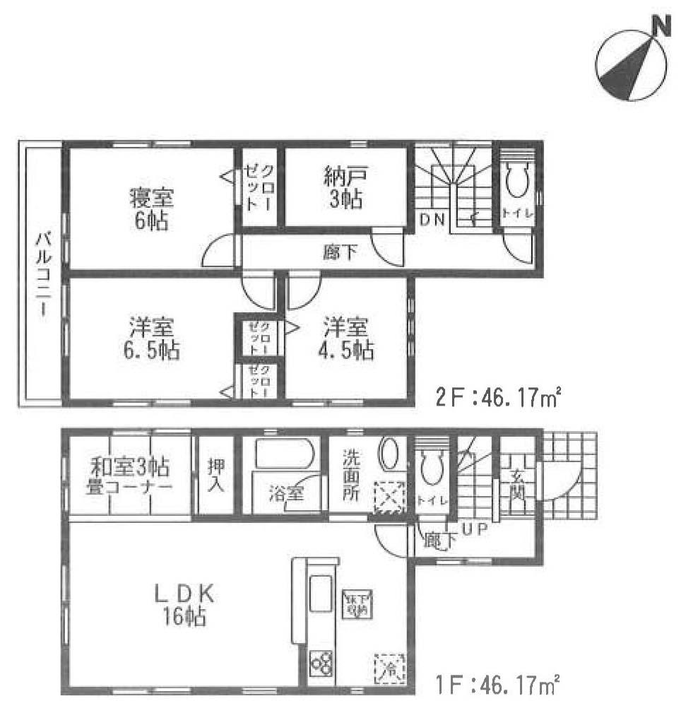 Floor plan. (3), Price 29,800,000 yen, 4LDK, Land area 102.03 sq m , Building area 92.34 sq m