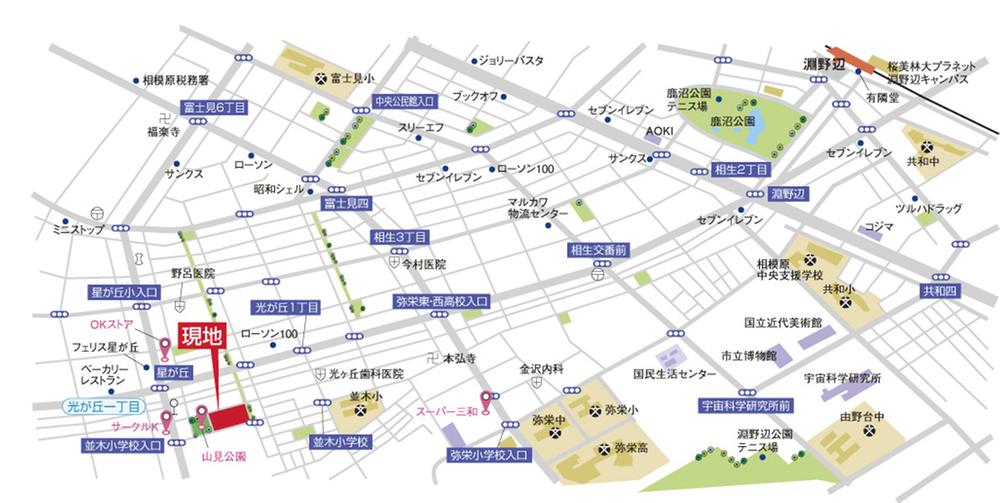 Local guide map. Information map