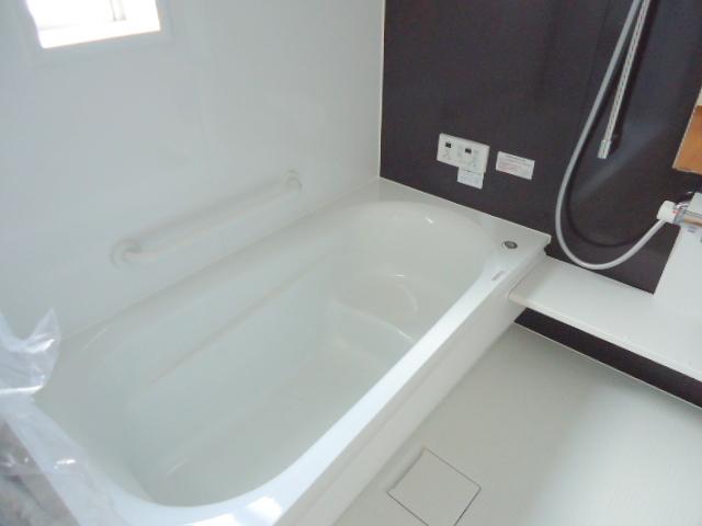 Bathroom. Bright bathroom construction example with cleanliness