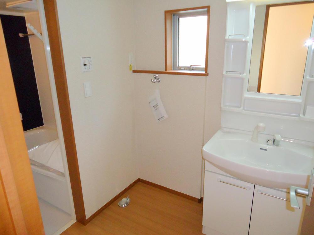 Wash basin, toilet. Large vanity morning is fun  Example of construction