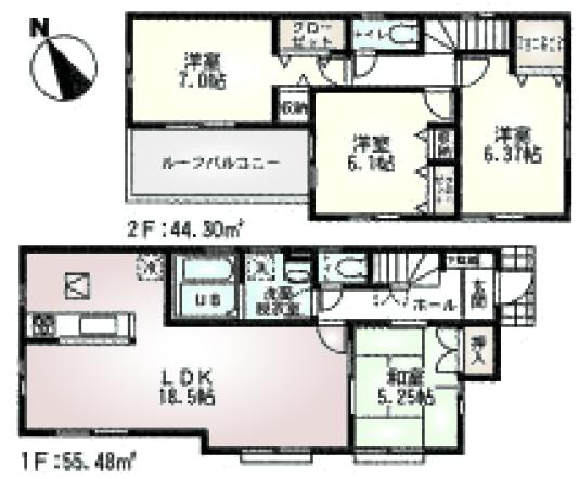 Floor plan. 19,800,000 yen, 4LDK, Land area 150.86 sq m , Building area 99.78 sq m floor plan