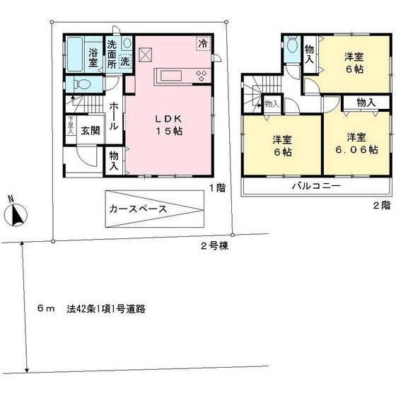 Floor plan. 28.8 million yen, 3LDK, Land area 79.89 sq m , Building area 81.15 sq m