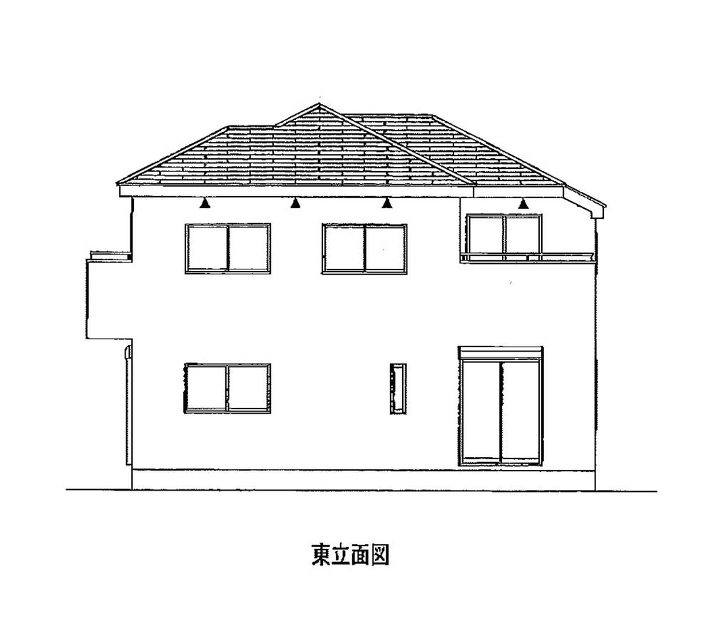 Rendering (appearance). East side elevational view